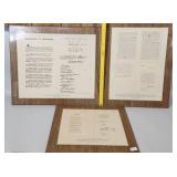 Vintage Wall Hangings Displaying The Document Of