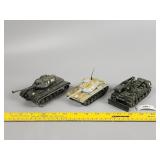 Lot Of Diecast Army Tanks