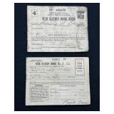 Qty 2, War Ration Books