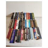 Large Lot Of Vintage Hardcover Books Novels