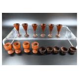 Mini Wooden Cordials and Egg Cups