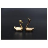 1.5" Brass Swans