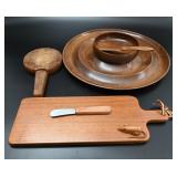 Vintage Wooden Serving Ware