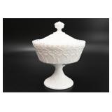 Beautiful Milk Glass Compote