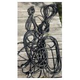 Four heavy duty electric/extension cords
