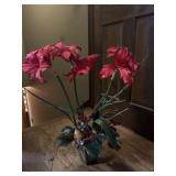 Christmas Orchid arrangement, two outdoor mats,