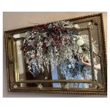 Mirror with Holly Berry decor included