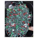 Large tote of Christmas Lights