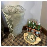 Metal rack, snail, yard, ornament, bottle carrier