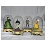 Gone with the Wind Glass Dome Figurines, etc