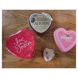 Heart shaped tins