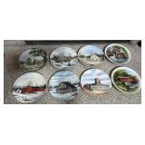 8 Franciscan porcelain decorative plates