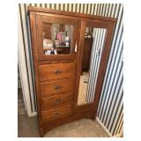 Vintage Rolling Armoire