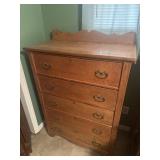 5 drawer wooden dresser