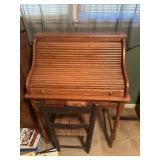 Accordion style desk and chair