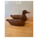 Vintage Wooden Ducks - longest is 8 in