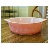 Vintage Pyrex Pink Gooseberry 471 Casserole Dish, 1 Pint