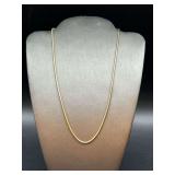 14K yellow gold snake chain…..6 grams