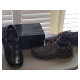 NWT J. Ferrar closed toed black sandals and ECCO loafers slightly worn