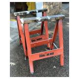 Pair of Hirsh Iron Horse sawhorses