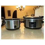 Selection of (2) Crock-Pot brand slow cookers