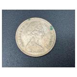 1966 Fifty Cents Bahamas Commonwealth Queen Elizabeth II