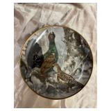 German wall hanging plate with pheasant