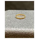 10k yellow gold baby ring…..too light to measure weight