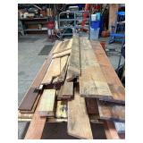 Dock cart loaded with reclaimed wood…..old barn wood, 3/4” plywood and more