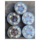 Pottery Barn antique mercury ornaments: 5 sets of 13 each for a total of 60 ornaments