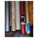 Five rolls of gift wrap paper