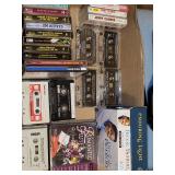 Box of CD sets and Cassette tapes. See pictures for titles