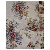 4 loop panels curtains, floral print 38" X 72"