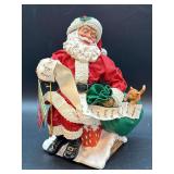 NIB Possible Dreams Clothtiques A Christmas Guest….10” tall…..PD:713112…..Issued 1994, Retired 1998…..music box plays Here Comes Santa Claus