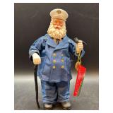 NIB Possible Dreams Clothtiques Holiday Hero Policeman Santa…..10-1/2” tall…..PD:713198