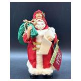 NIB Possible Dreams Clothtiques Checking His List Santa…..8” tall…..PD:805004