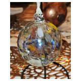 NEW Hanging Art Glass Christmas Ornament by Kokomo Opalescent Glass...