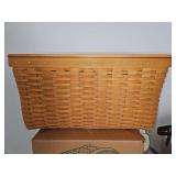 NEW Longaberger 1998 Hostess File Basket w/Lid & Plastic Liner...