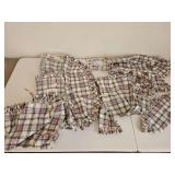 LOT of Longaberger Basket Cloth Liners in Market Day Plaid Pattern & Various Sizes SEE ALL PICS FOR DETAILS...