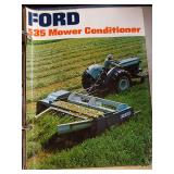 Denim binder of 1960s advertising for farm equipment