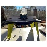 RYOBI Router Table with 1-1/3 hp router, fence and safety guards