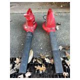 Selection of (2) electric blowers…..7 AMP Troy-Bilt and 7 AMP Toro (neither are tested)