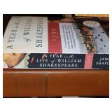 Books: Shakespeare. See pictures for titles.