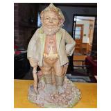 HYKE Tom Clark hand cast gnome with COA  11.75in tall