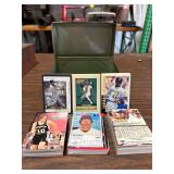 Selection of random baseball cards and a few NBA trading cards