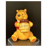 Walt Disney Classics Collection Winnie the Pooh “Time for Something Sweet” porcelain sculpture with Collectors Society Folder, label pin and sealed COA…..1996 Membership Sculpture