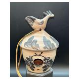 Very cute Rowe Pottery Works birdhouse…..7” tall