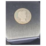 1916 Silver Barber dime. Last year these were made. Circulated, 2.26g