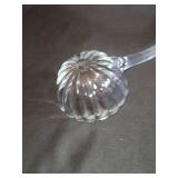 Vintage Jeanette Glass National Clear Punch Bowl Ladle Ribbed Depression Glass