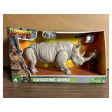 Jumanji Charging Rhine action figure set with realistic action and sound